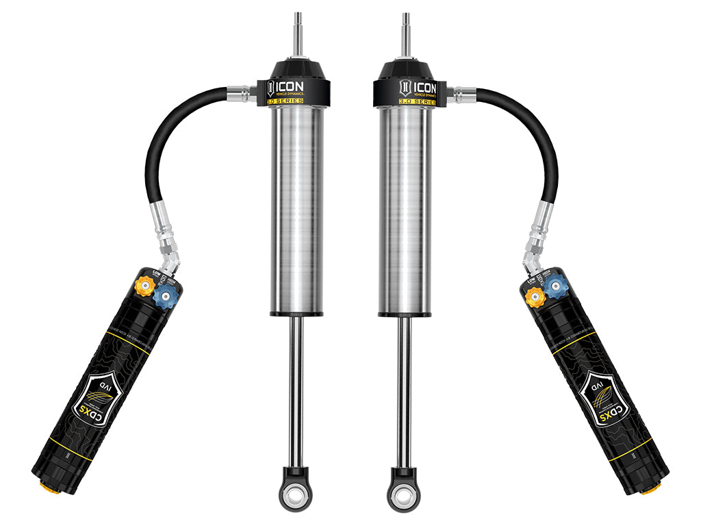 ICON 2022-2026 Toyota Tundra 0-1.5” Lift/2023-2026 Sequoia 0-4" Lift, Rear, V.S. 3.0 Series Shock Absorbers, Remote Reservoir w/ CDXS, Pair — photo 1 of 1