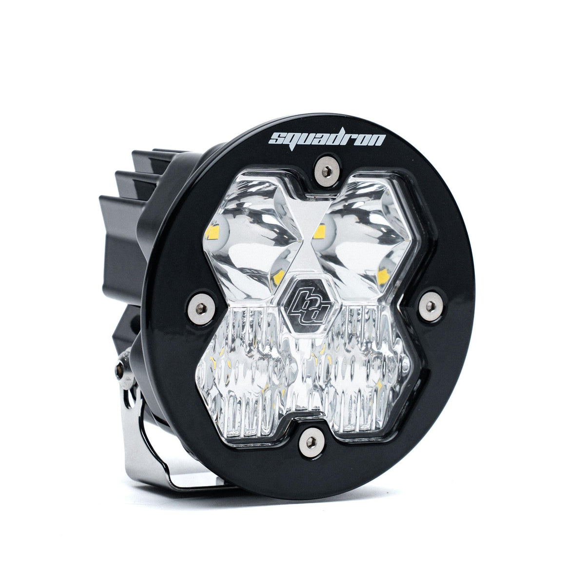 Baja Designs Squadron-R 2.0 Sport Black LED Auxiliary Light Pod Universal – Driving/Combo, Clear