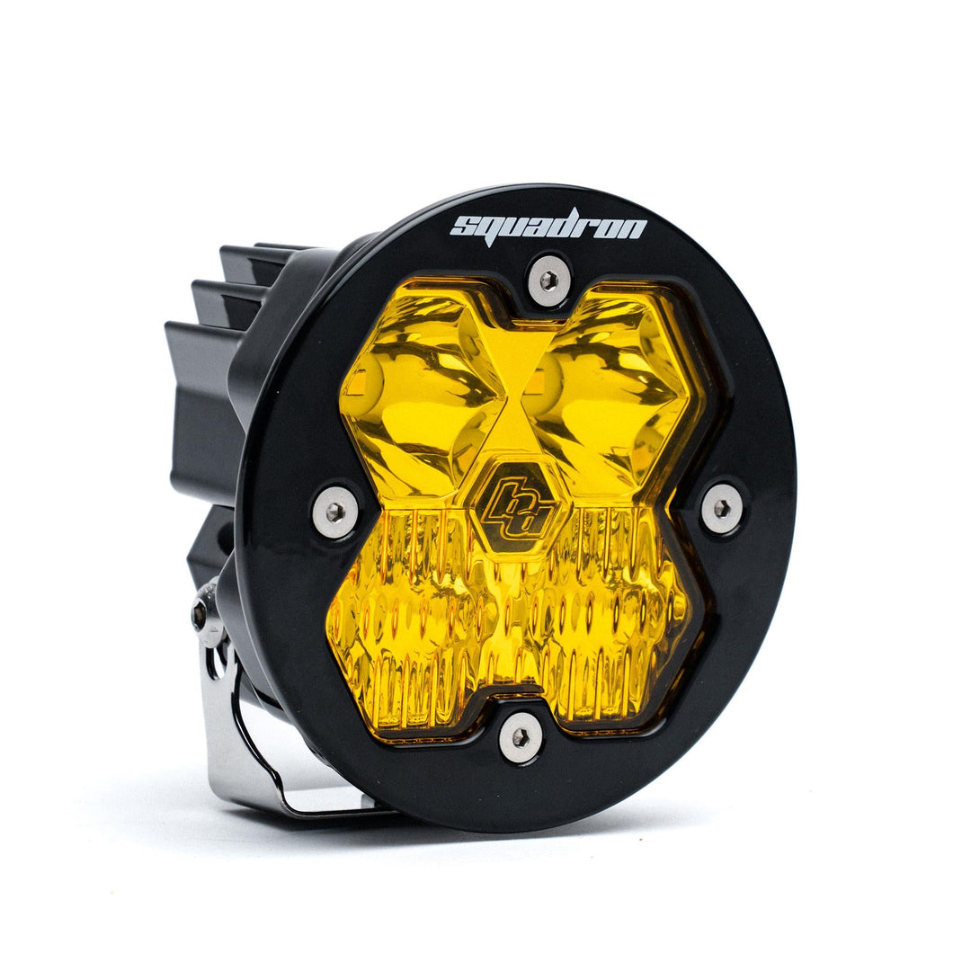 Baja Designs Squadron-R 2.0 Sport Black LED Auxiliary Light Pod Universal – Driving/Combo, Baja Amber