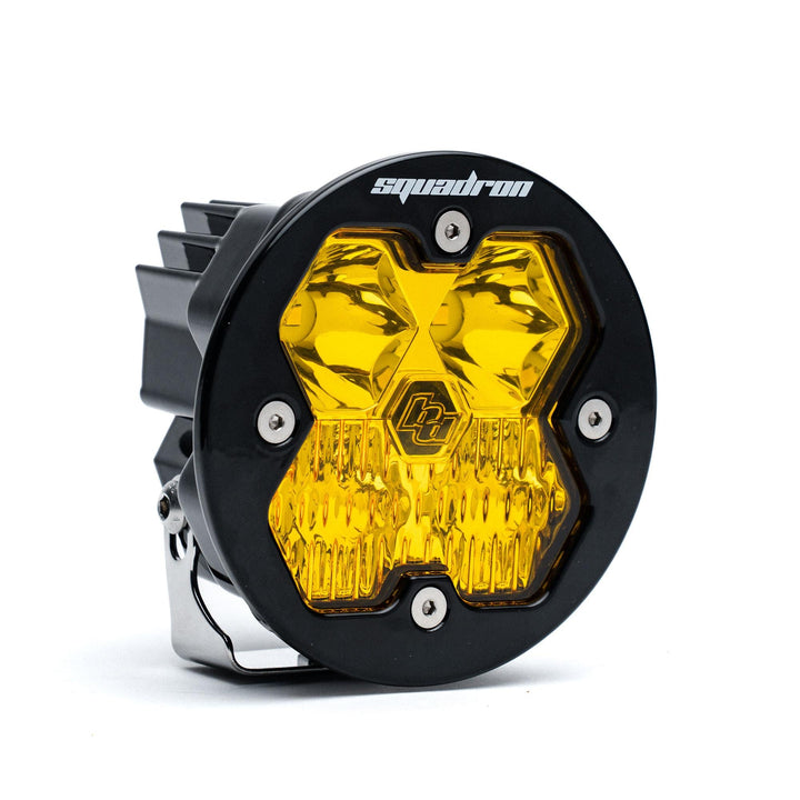 Baja Designs Squadron-R 2.0 Sport Black LED Auxiliary Light Pod Universal – Driving/Combo, Baja Amber