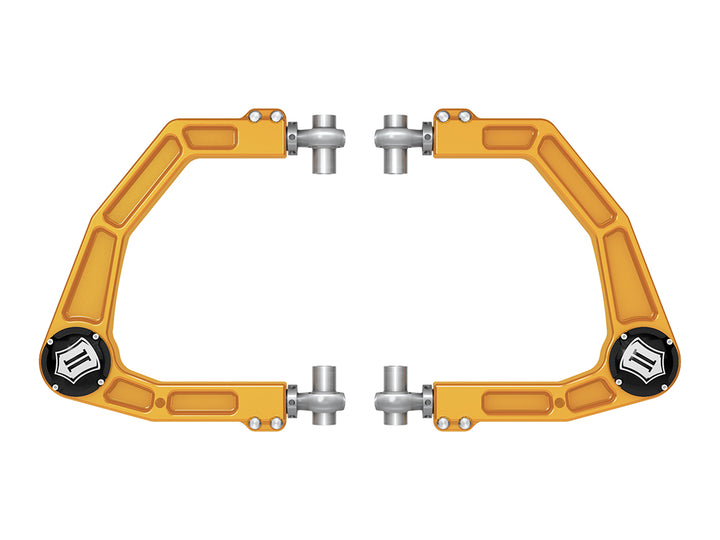 ICON 2024-2026 Toyota Tacoma/2024-2026 Toyota Land Cruiser 250 Series/2024-2026 Lexus GX550/2025-2026 Toyota 4Runner, Front, Billet Upper Control Arms w/ Delta Joint Pro, Gold Anodizing — photo 3 of 3