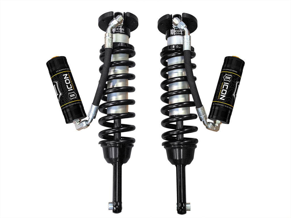 ICON 2005-2023 Toyota Tacoma, 0-3.5"/0-2.75" Lift, Front, V.S. 2.5 Series Coilover Kit, Extended Travel, Remote Reservoir, Pair — photo 1 of 1