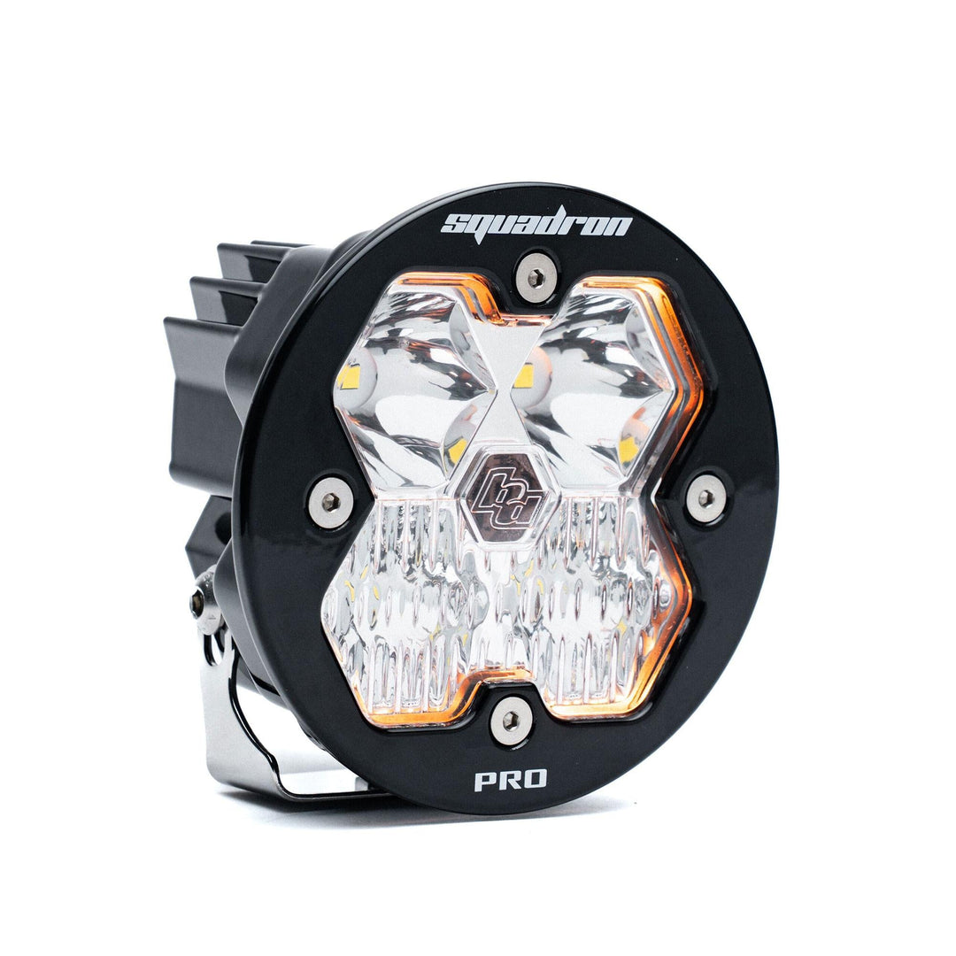 Baja Designs Squadron-R 2.0 Pro Black LED Auxiliary Light Pod Universal – Driving/Combo, Clear