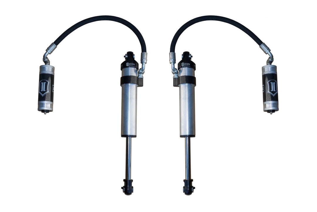 ICON 2003-2024 Toyota 4Runner/2005-2023 Toyota Tacoma/2007-2014 Toyota FJ Cruiser, Front, V.S. 2.5 Aluminum Series Shock Absorbers, Stock Width Secondary Shocks, Remote Reservoir, Pair — photo 1 of 1