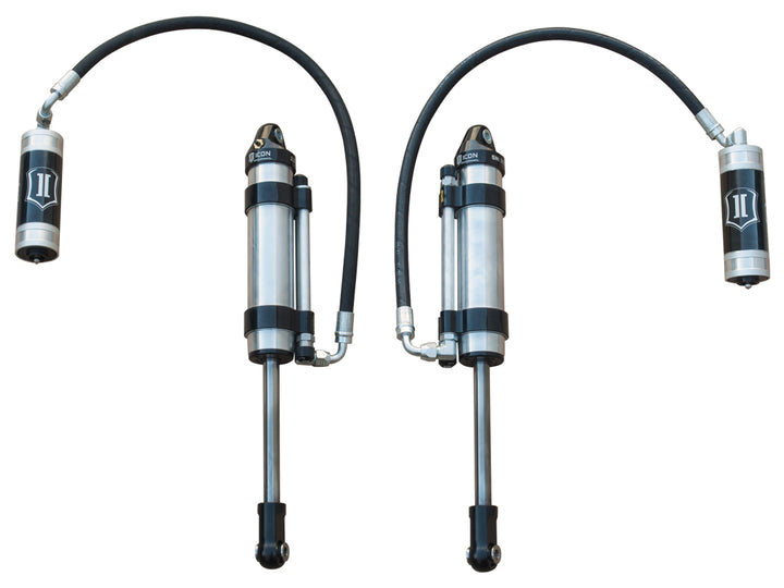 ICON 2005-2023 Toyota Tacoma/2003-2024 4Runner/2007-2014 FJ Cruiser/2003-2009 Lexus GX470, Front, V.S. 2.5 Aluminum Series Shock Absorbers, S2 Secondary Shocks, Omega Bypass Remote Reservoir, Pair — photo 1 of 2