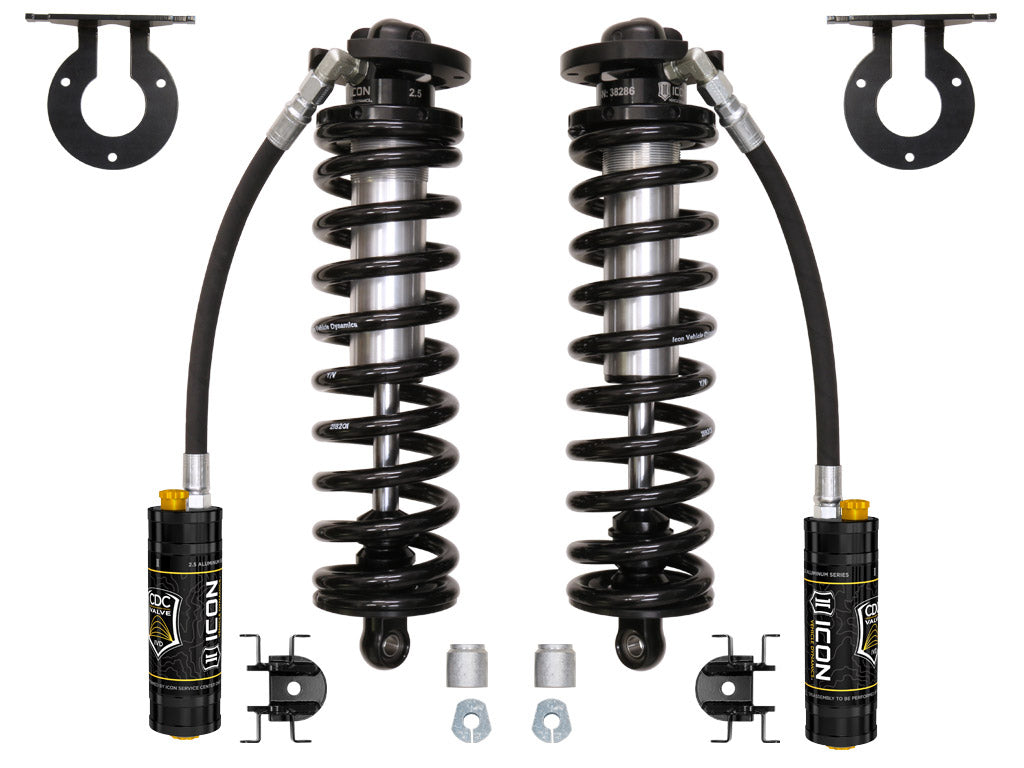 ICON 2005-2023 Ford F-250/F-350 Super Duty 4WD, 2.5-3” Lift, V.S. 2.5 Series Coilover Conversion Kit, Remote Reservoir w/ CDCV, w/ Caster Cams — photo 1 of 1