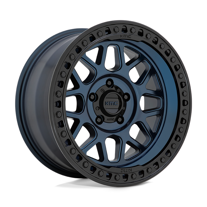 KMC KM549 GRS Wheel – Midnight Blue w/ Gloss Black Lip Midnight Blue w/ Gloss Black Lip