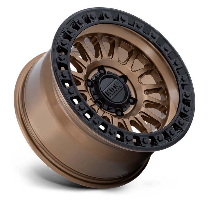 KMC KM552 IMS Wheel – Matte Bronze w/ Gloss Black Lip Matte Bronze w/ Gloss Black Lip