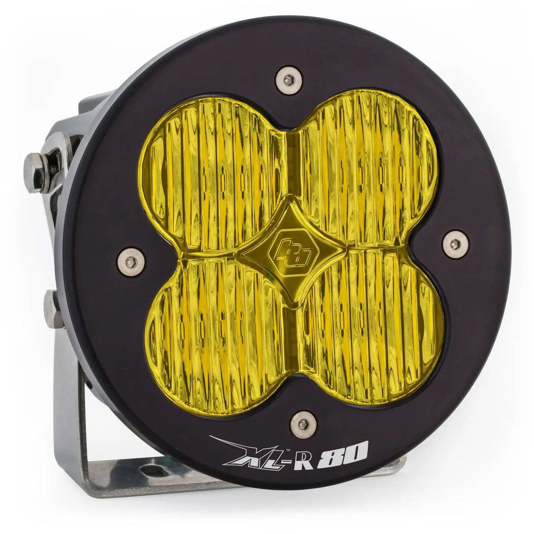 Baja Designs LED Light Pods Lens Pair XL R 80 (760003) – Wide Cornering, Baja Amber