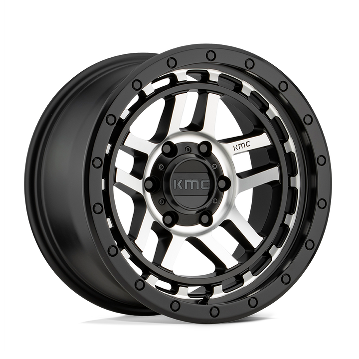 KMC KM540 Recon Wheel Satin Black Machined