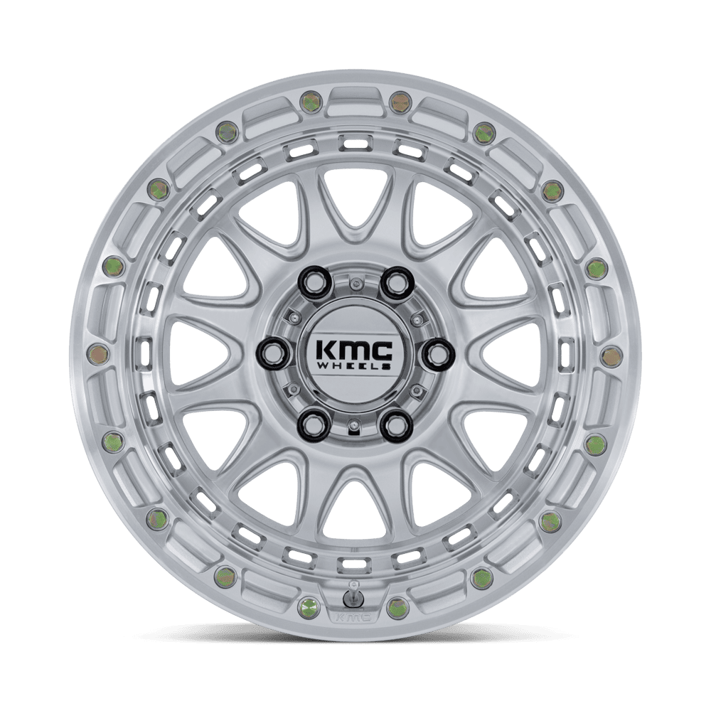 KMC KM556 Crux Wheel Gloss Silver w/ Machined Face