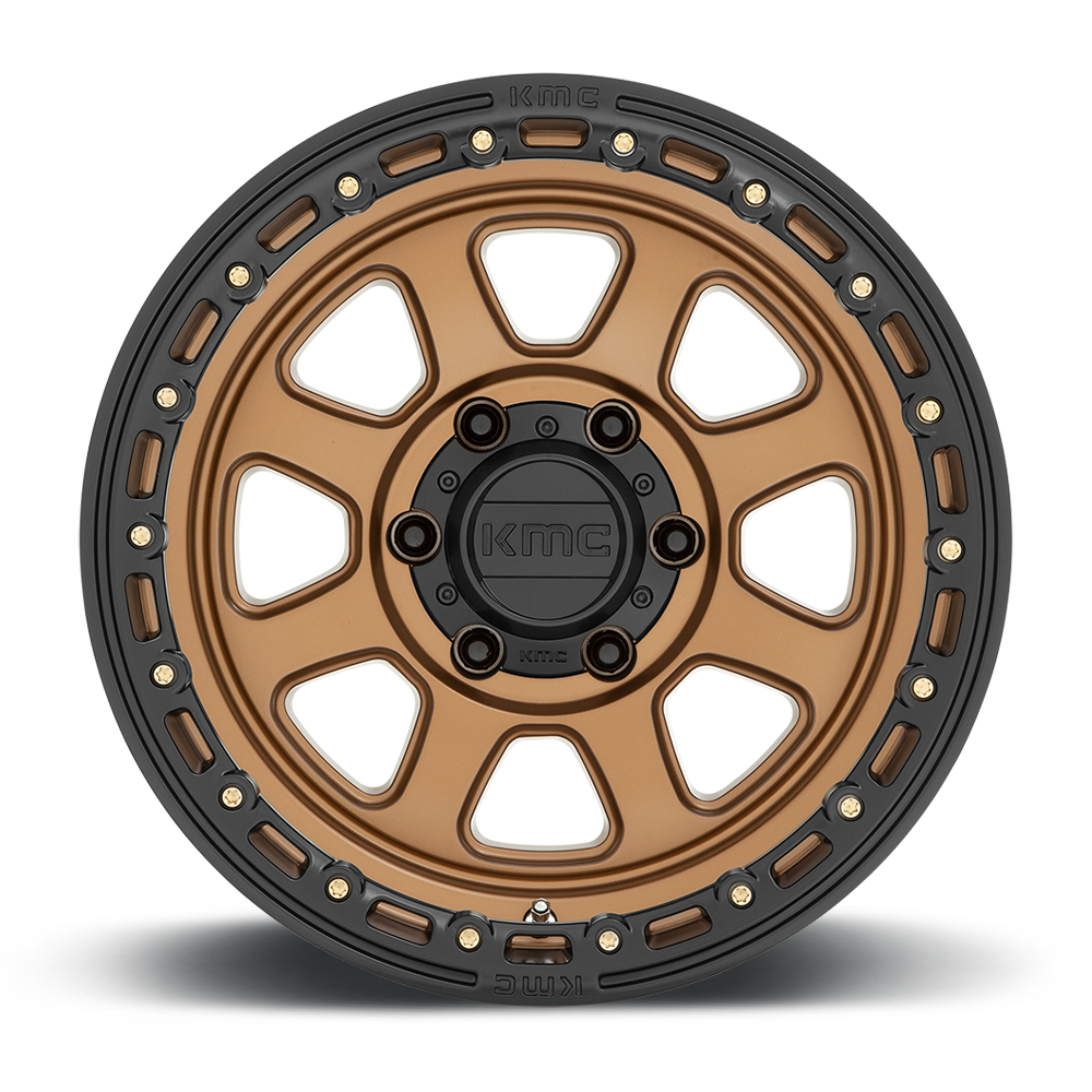 KMC KM548 Chase Wheel Matte Bronze w/ Black Lip