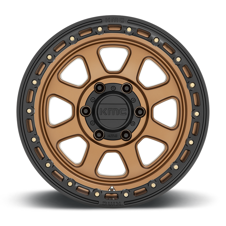 KMC KM548 Chase Wheel Matte Bronze w/ Black Lip