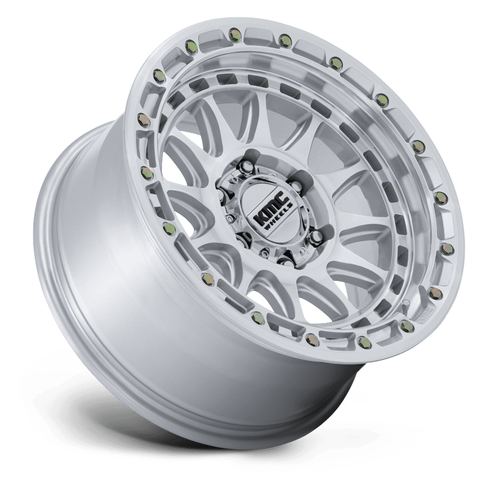 KMC KM556 Crux Wheel Gloss Silver w/ Machined Face