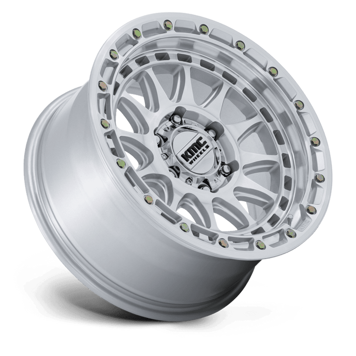 KMC KM556 Crux Wheel Gloss Silver w/ Machined Face