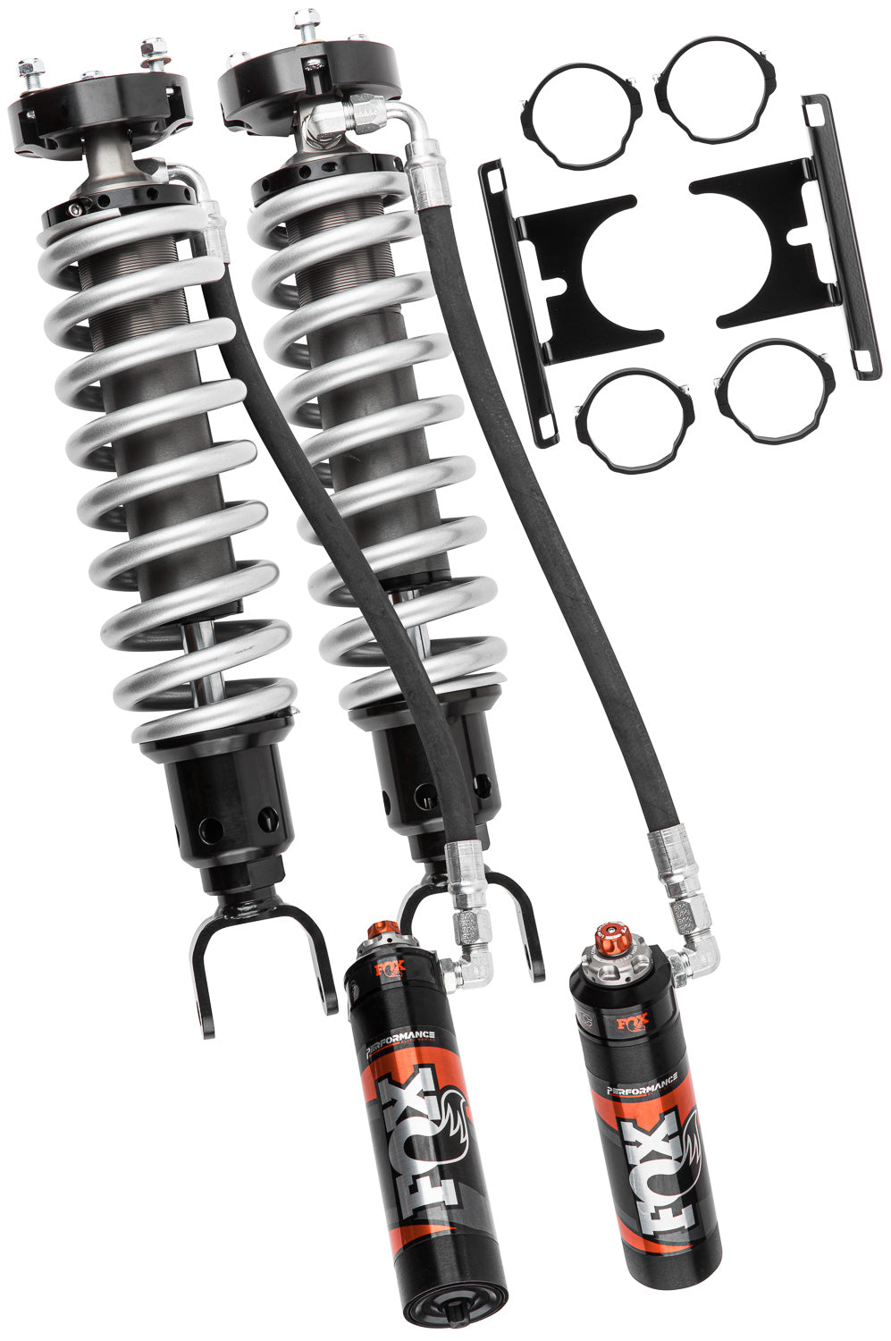 Fox Factory 12-24 Ram 1500 Ds Classic Front Coilover 2.5 Performance Elite Series Remote Reservoir 1-2 Inch Lift Dual Speed Compression Kit — photo 2 of 2