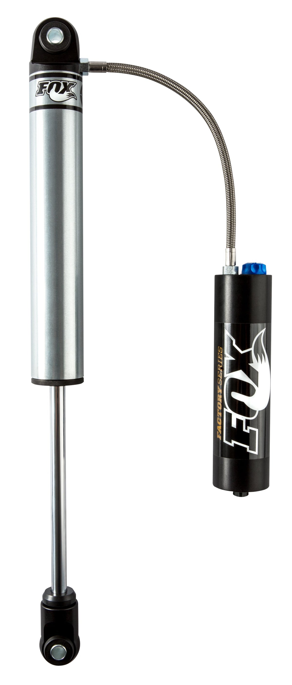 Fox Factory 2009+ Dodge 1500 4WD Rear 2.5 Series Remote Reservoir 9.8 Inch 0-1.5 Inch Lift Dual Speed Compression Kit — photo 1 of 1