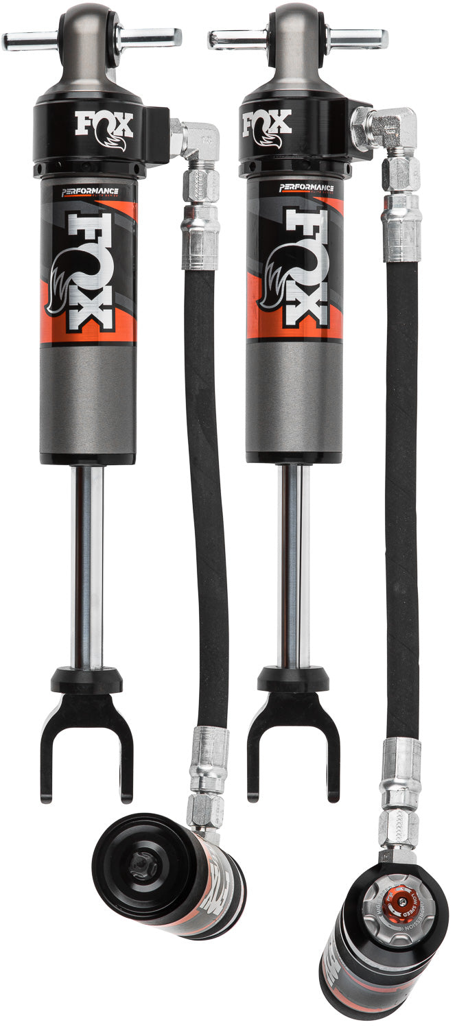 Fox Factory 2020+ GM 2500/3500 W/ Uca Front 2.5 Truck Performance Elite Series Remote Reservoir 5.7 Inch 1.5-2.5 Inch Lift Dual Speed Compression Kit — photo 1 of 6