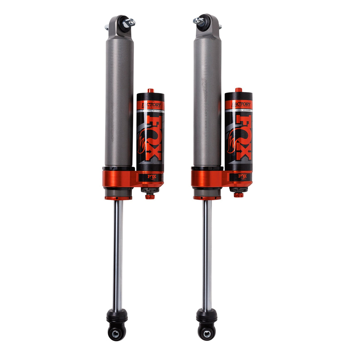 Fox Factory 07-18 Jeep Wrangler JK Rear Internal Bypass 2.5 Factory Race Series Piggy-Back 2.5-4 Inch Lift Dual Speed Compression Kit — photo 1 of 2