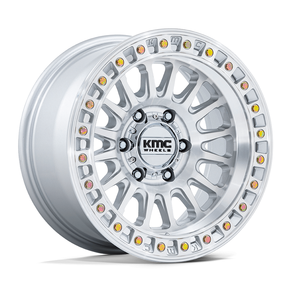 KMC KM552 IMS Wheel – Gloss Silver w/ Machined Face Gloss Silver w/ Machined Face