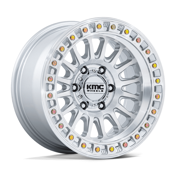 KMC KM552 IMS Wheel – Gloss Silver w/ Machined Face Gloss Silver w/ Machined Face