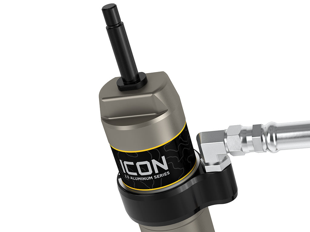 ICON 2005-2023 Toyota Tacoma, 0-1.5” Lift, Rear, V.S. 2.5 Aluminum Series Shock Absorbers, Remote Reservoir w/ CDCV, Pair — photo 2 of 2