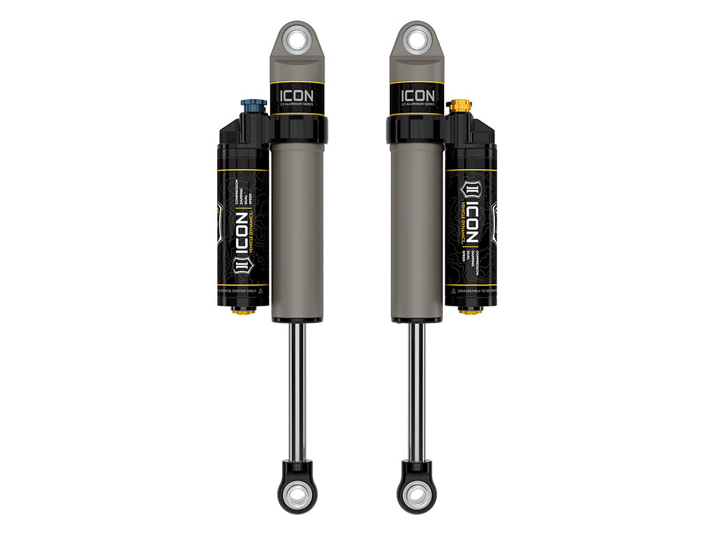 ICON 2009-2026 Ford F-150/2004-2008 Ford F-150 4WD, 0-1" Lift, Rear, V.S. 2.5 Aluminum Series Shock Absorbers, Piggyback Reservoir w/ CDXS, Pair — photo 2 of 2