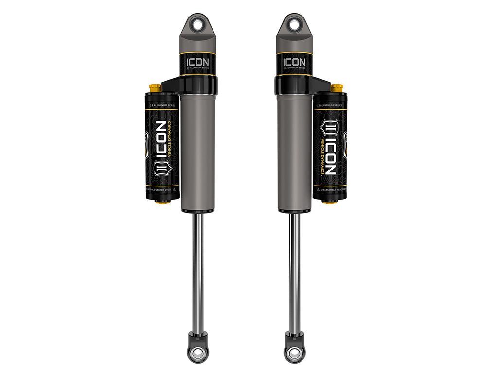 ICON 2021-2026 Ford F-150 4WD/F-150 Tremor, 0-2" Lift, Rear, V.S. 2.5 Aluminum Series Shock Absorbers, Piggyback Reservoir w/ CDCV, Pair — photo 1 of 1