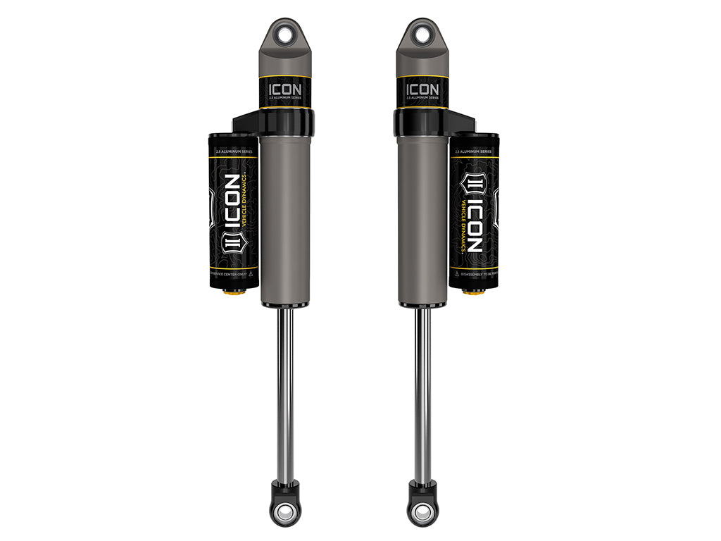 ICON 2021-2026 Ford F-150 4WD/F-150 Tremor, 0-2" Lift, Rear, V.S. 2.5 Aluminum Series Shock Absorbers, Piggyback Reservoir, Pair — photo 1 of 1