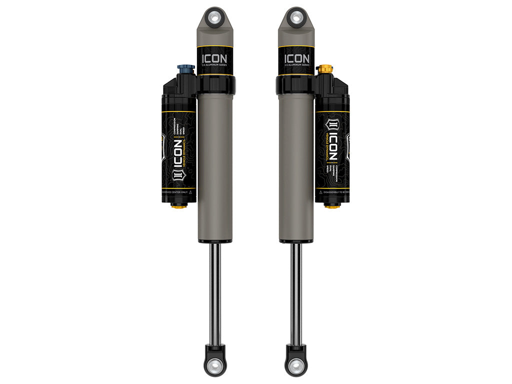 ICON 2021-2026 Ford F-150 4WD/F-150 Tremor, 0-2" Lift, Rear, V.S. 2.5 Aluminum Series Shock Absorbers, Piggyback Reservoir w/ CDXS, Pair — photo 2 of 2