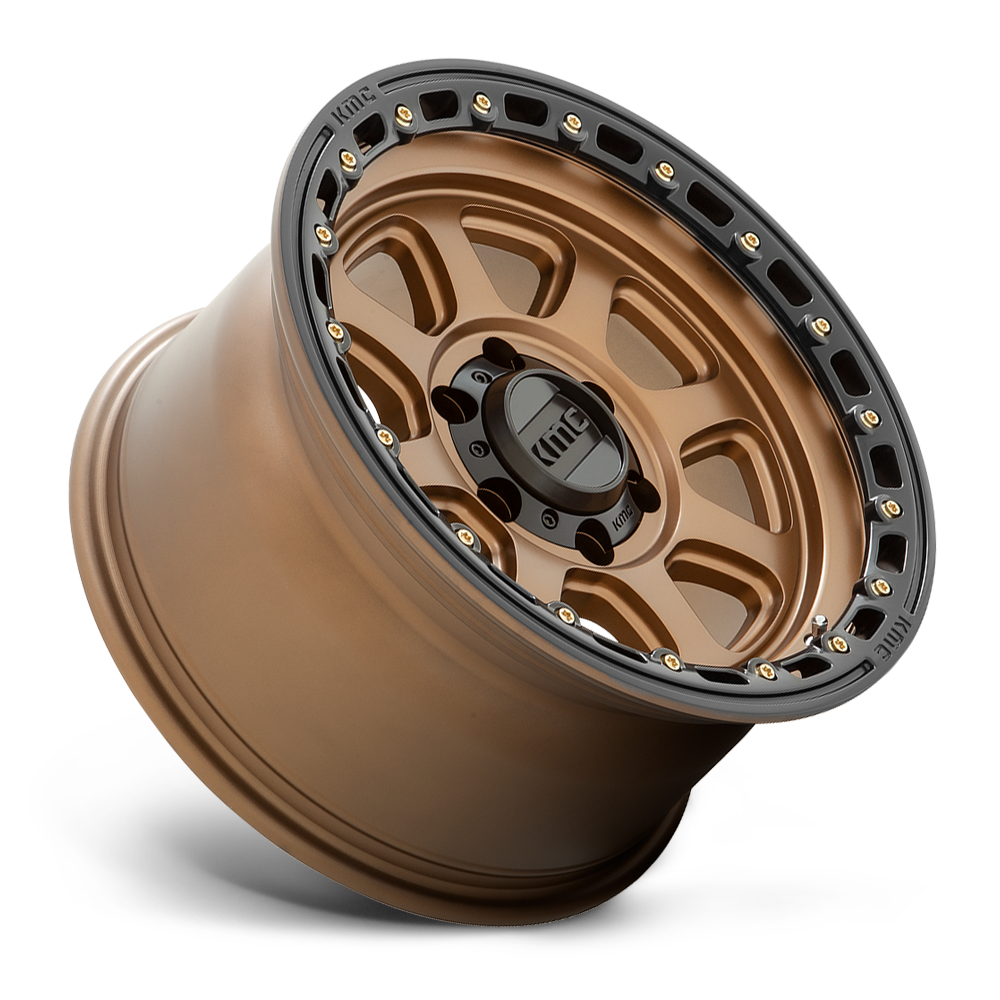 KMC KM548 Chase Wheel Matte Bronze w/ Black Lip