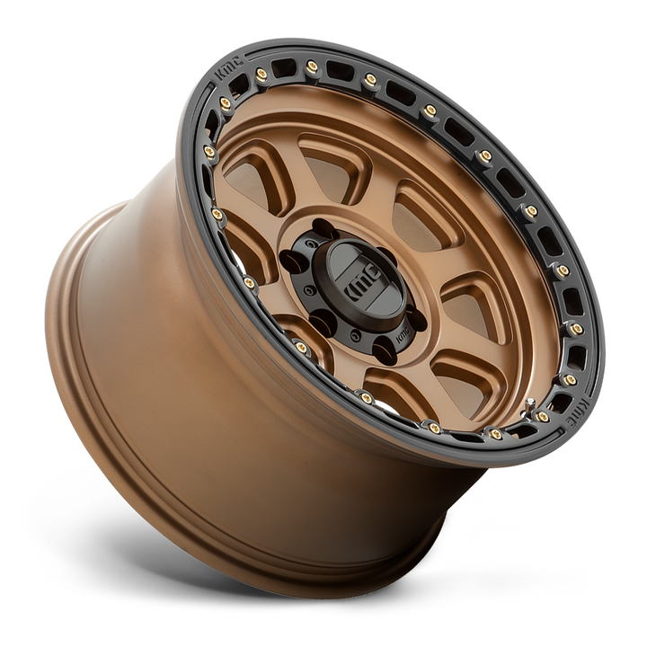 KMC KM548 Chase Wheel Matte Bronze w/ Black Lip