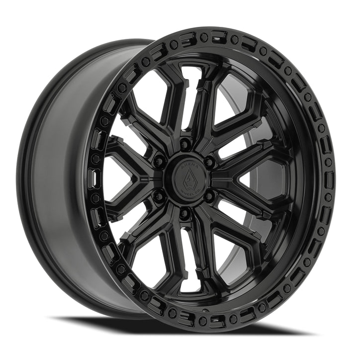 Arena A125 Jackal Wheel – Satin Black Center Glossy Black Lip (6 Lug) (photo 1 of 1)