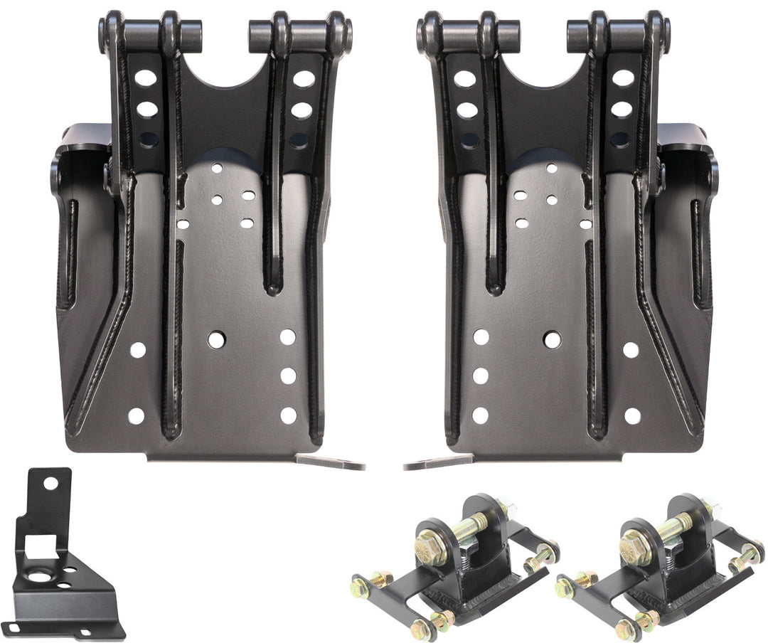Carli Coilover Mounts bolt-on with no welding Required Finished in durable black Powdercoat — photo 1 of 1