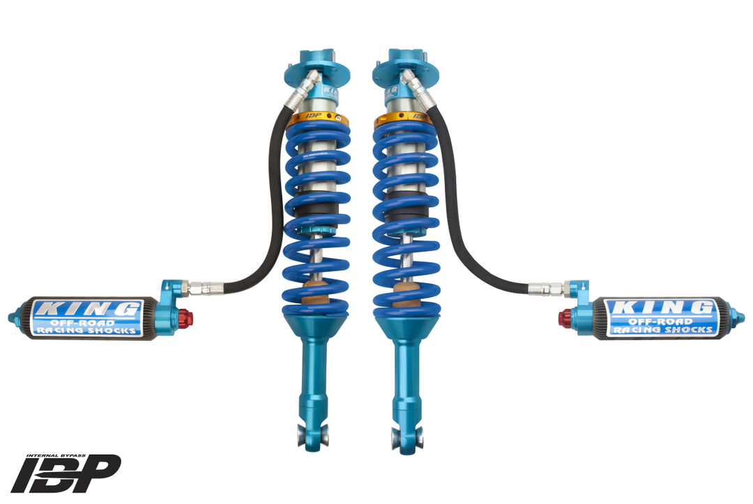 King Shocks 3.0" Performance Front Coilover w/ Remote Reservoir – 2017-2026 Ford F-150 Raptor 4WD (Internal Bypass, Performance Fin Reservoir) — photo 2 of 2