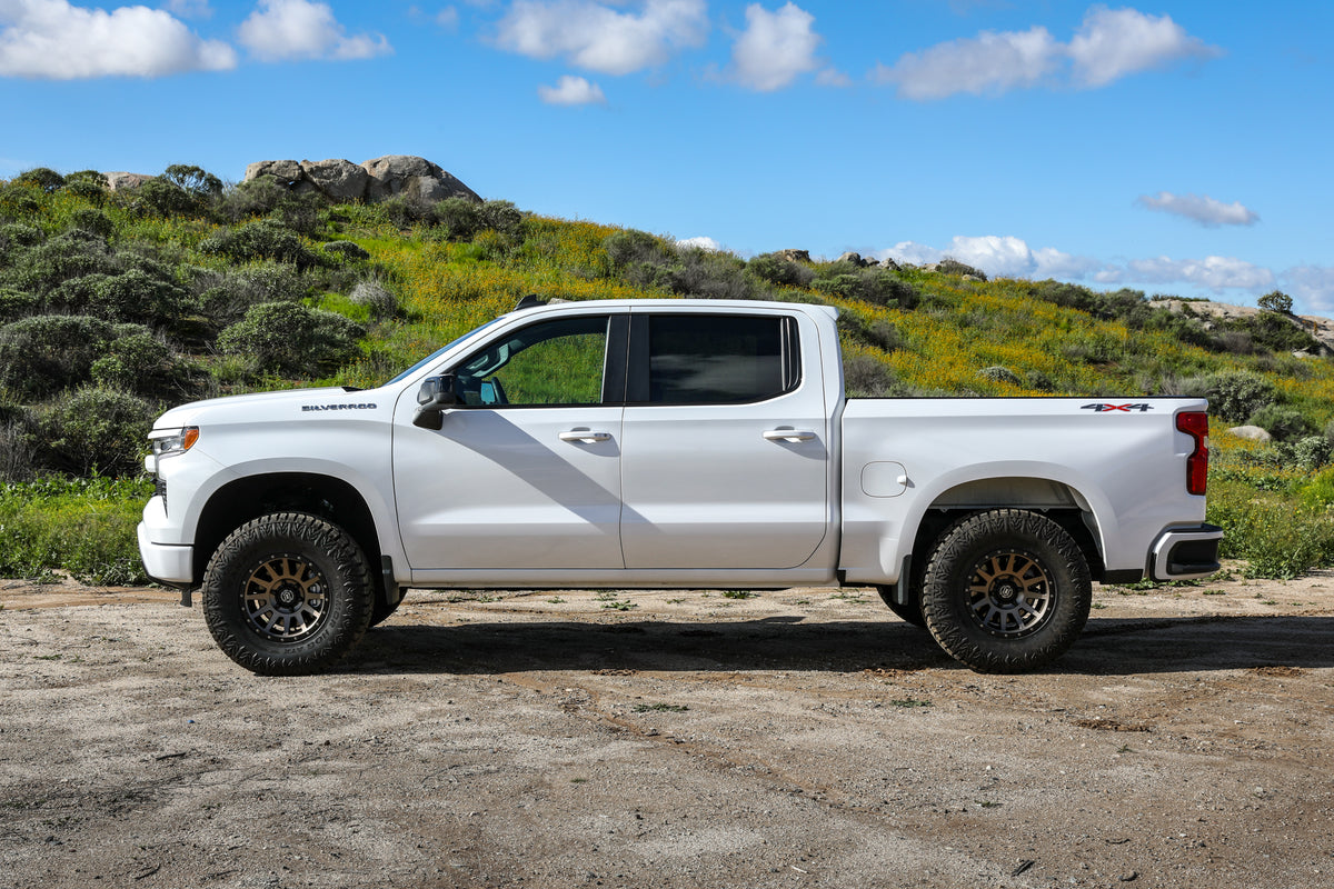 ICON 2019-2026 Chevrolet Silverado 1500/GMC Sierra 1500, 2.375-3.75" Lift, Stage 3 EXP Suspension System, Tubular — photo 1 of 3