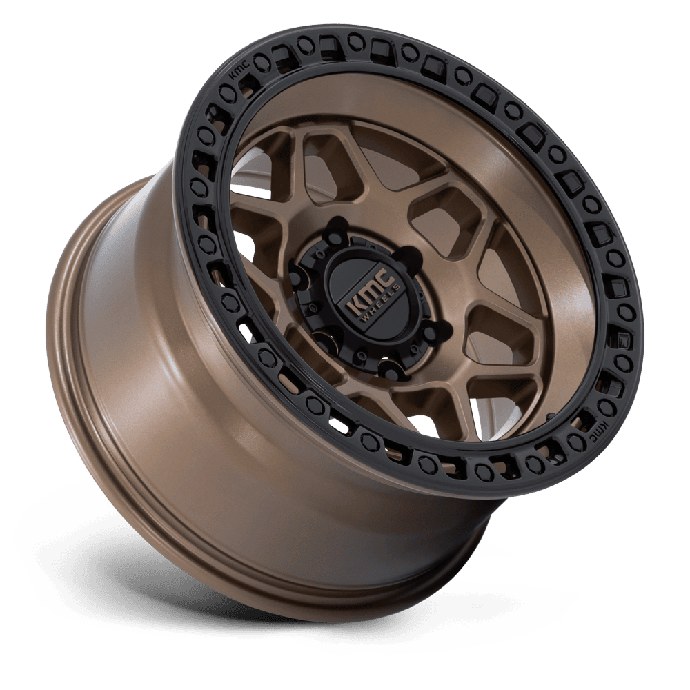 KMC KM553 Torx Wheel Matte Bronze w/ Gloss Black Lip