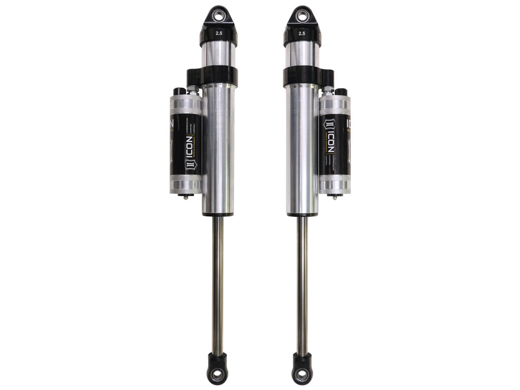 ICON 2003-2024 Toyota 4Runner/2005-2023 Toyota Tacoma/2007-2014 Toyota FJ Cruiser, Front, V.S. 2.5 Aluminum Series Shock Absorbers, Long Travel Secondary Shocks, Piggyback Reservoir w/ CDCV, Pair — photo 1 of 1