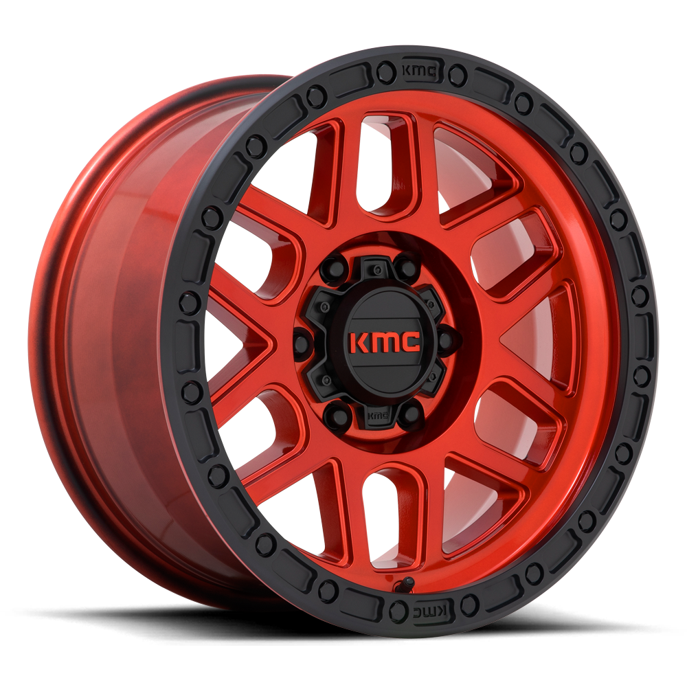KMC KM544 Mesa Wheel – Candy Red w/ Black Lip Candy Red w/ Black Lip