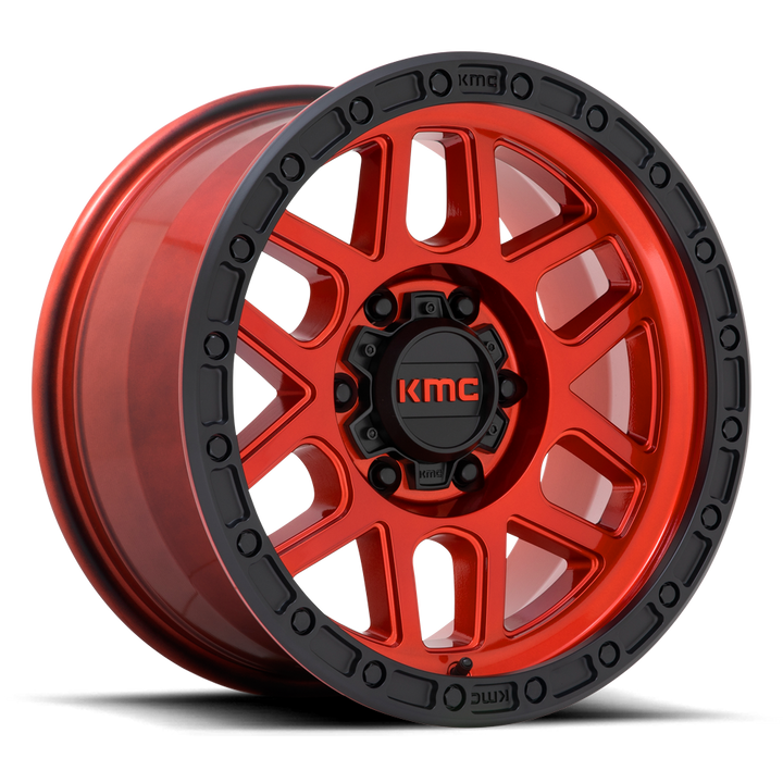 KMC KM544 Mesa Wheel – Candy Red w/ Black Lip Candy Red w/ Black Lip