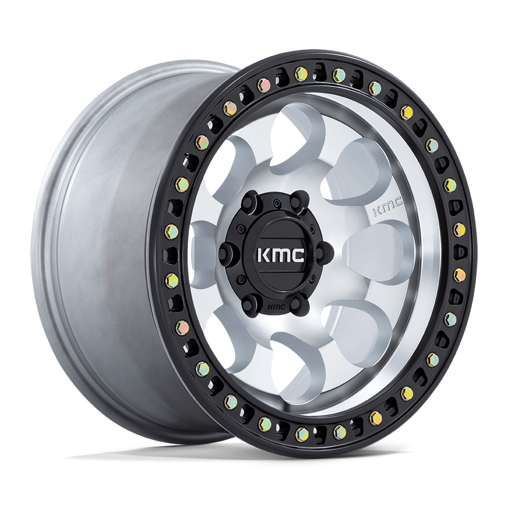 KMC KM550 Riot SBL Wheel Machined w/ Satin Black Lip