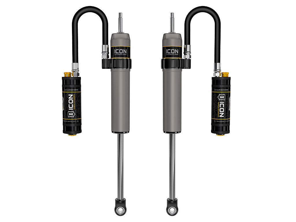 ICON 2005-2026 Ford Super Duty 4WD, 0-2.5” Lift, Front, V.S. 2.5 Aluminum Series Shock Absorbers, Remote Reservoir w/ CDCV, Pair — photo 1 of 1