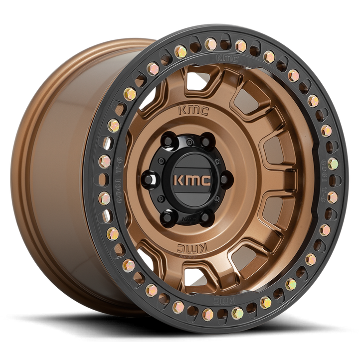 KMC KM236 Tank Beadlock Wheel Matte Bronze