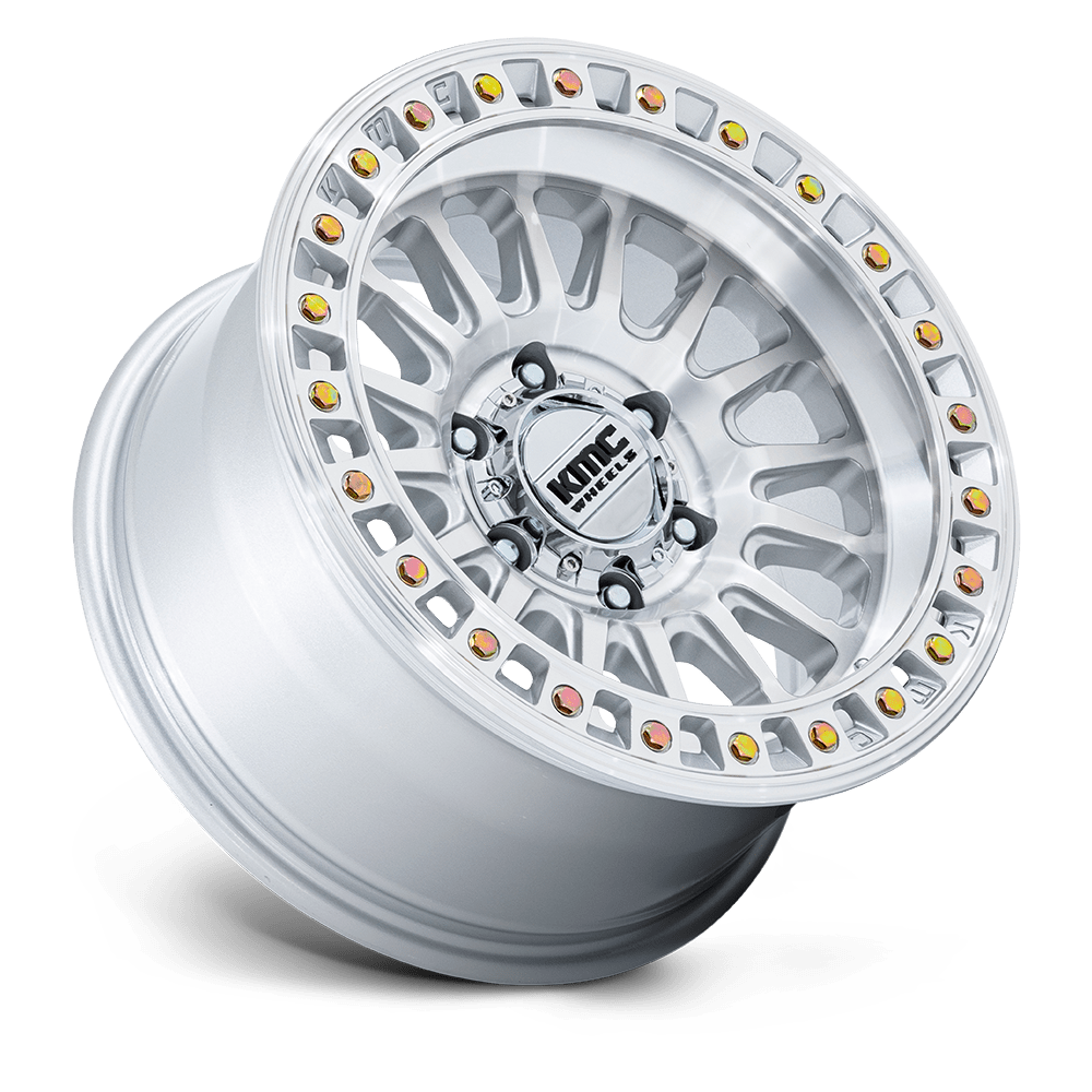 KMC KM552 IMS Wheel – Gloss Silver w/ Machined Face Gloss Silver w/ Machined Face