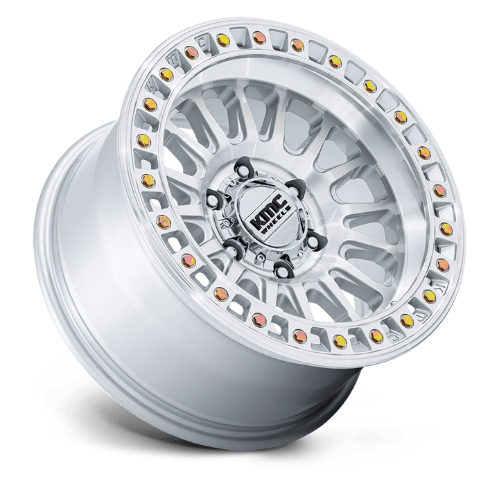 KMC KM552 IMS Wheel – Gloss Silver w/ Machined Face Gloss Silver w/ Machined Face