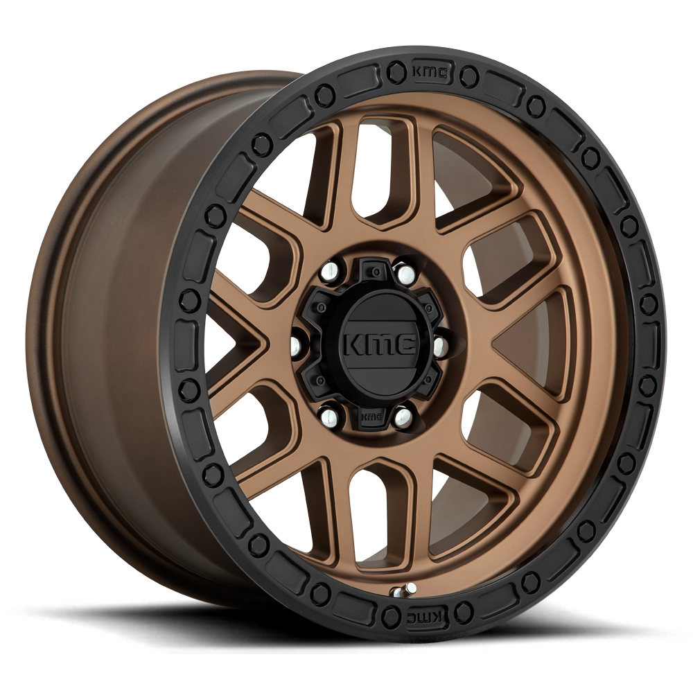 KMC KM544 Mesa Wheel – Matte Bronze w/ Black Lip Matte Bronze w/ Black Lip
