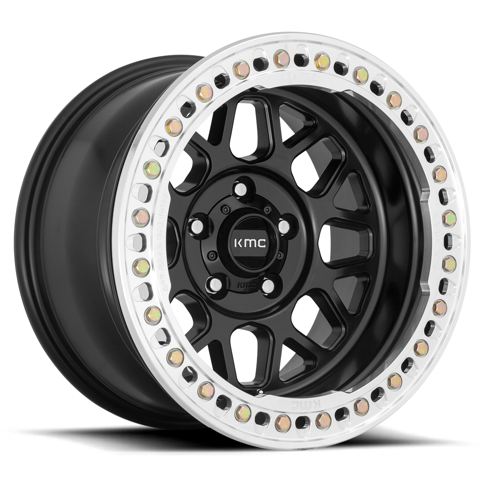 KMC KM235 Grenade Crawl Beadlock Wheel Satin Black