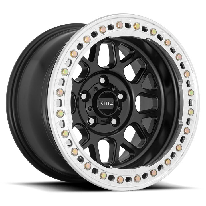 KMC KM235 Grenade Crawl Beadlock Wheel Satin Black