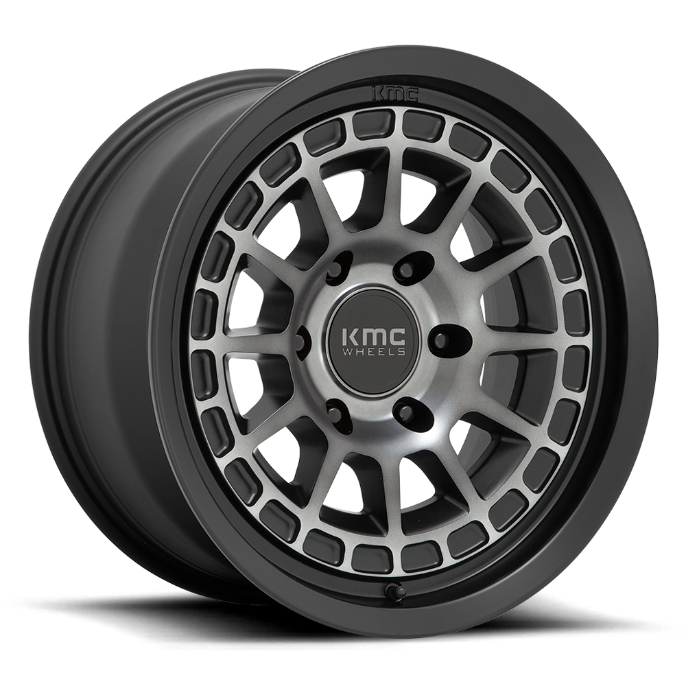 KMC KM719 Canyon Wheel Satin Black w/ Gray Tint