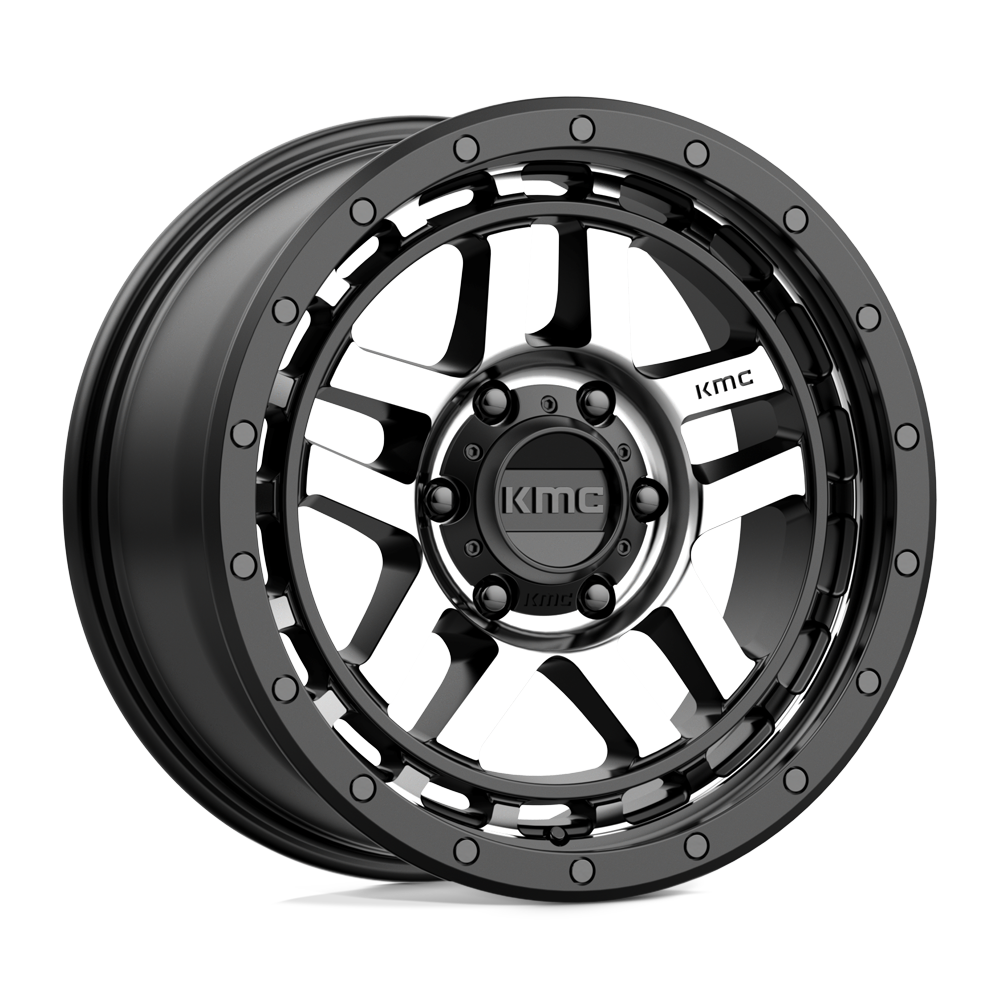 KMC KM540 Recon Wheel Satin Black Machined